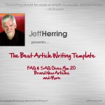 article writing, article marketing, content creation, jeff herring