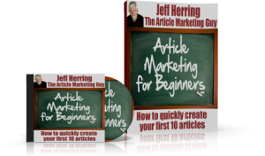 Jeff Herring Article Marketing for Beginners